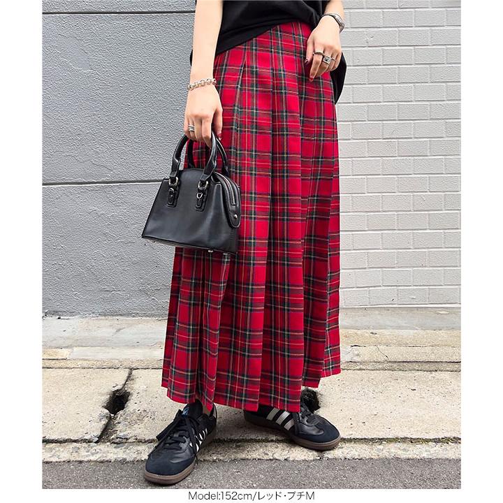 IVY golf】ギンガムビニープリーツスカート タータンチェック 秋・冬用