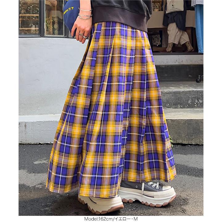 KOBE LETTUCE（神戸レタス） スカート ロング チェック プリーツ