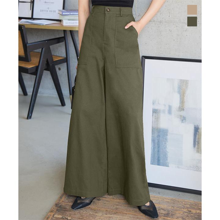 KOBE LETTUCE（神戸レタス） ワイドパンツ レディース 50代 ベイカー