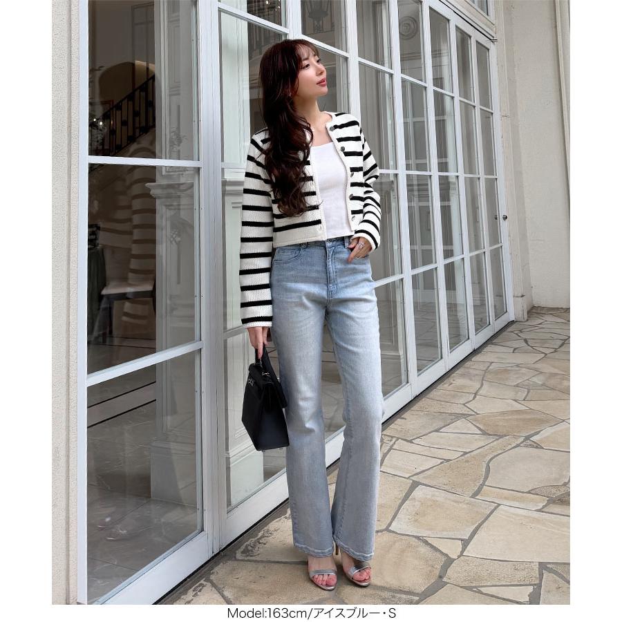 KOBE LETTUCE（神戸レタス） デニム ジーンズ レディース フレア 岡部