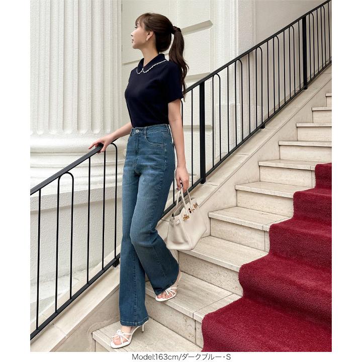 KOBE LETTUCE（神戸レタス） デニム ジーンズ レディース フレア 岡部