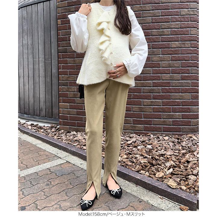 KOBE LETTUCE マタニティパンツ マタニティ スキニーパンツ 黒