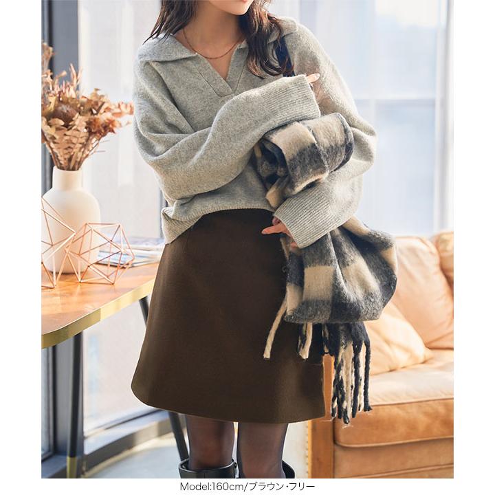 KOBE LETTUCE（神戸レタス） スカート ミニスカート 秋冬 ウールライク