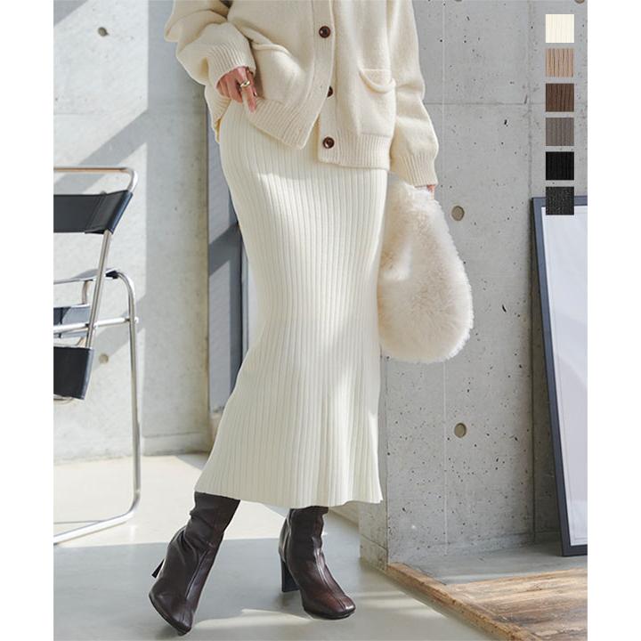 KOBE LETTUCE（神戸レタス） リブニットスカート タイトスカート