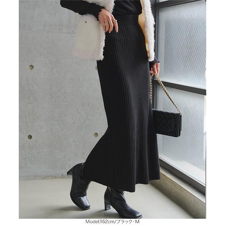 人気商品 MARK & LONA CODE ロゴリブタイトスカート サイズL KOBE LETTUCE リブニットスカート タイトスカート ロング ロング