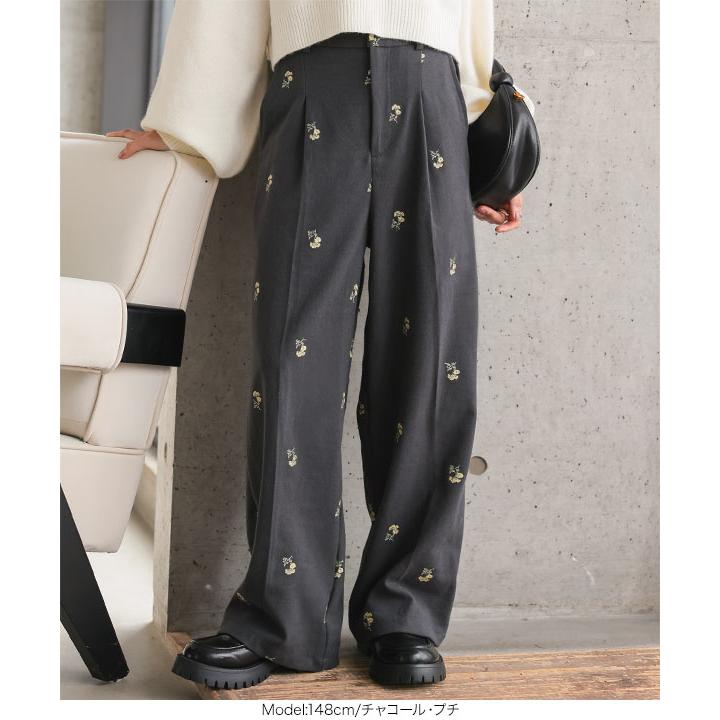 KOBE LETTUCE（神戸レタス） ワイドパンツ レディース スラックス 低