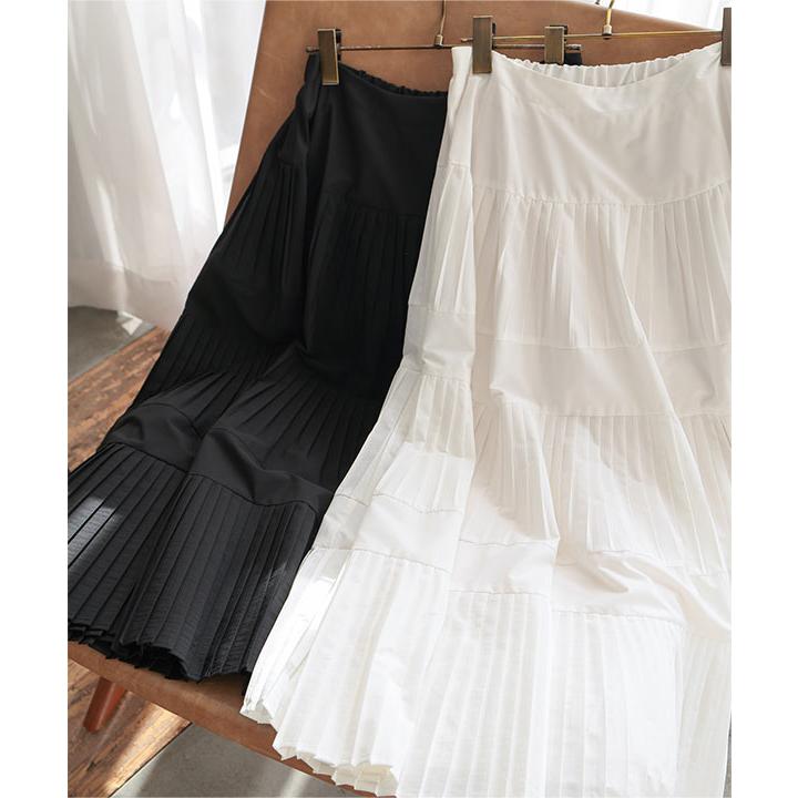 KOBE LETTUCE（神戸レタス） ロングスカート 黒 タフタ スカート