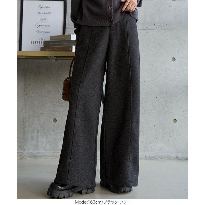 KOBE LETTUCE（神戸レタス） ワイドパンツ レディース 50代 センター