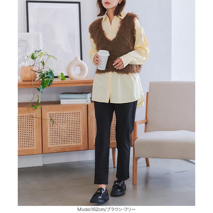 KOBE LETTUCE（神戸レタス） ベスト レディース ニット シャギーベスト