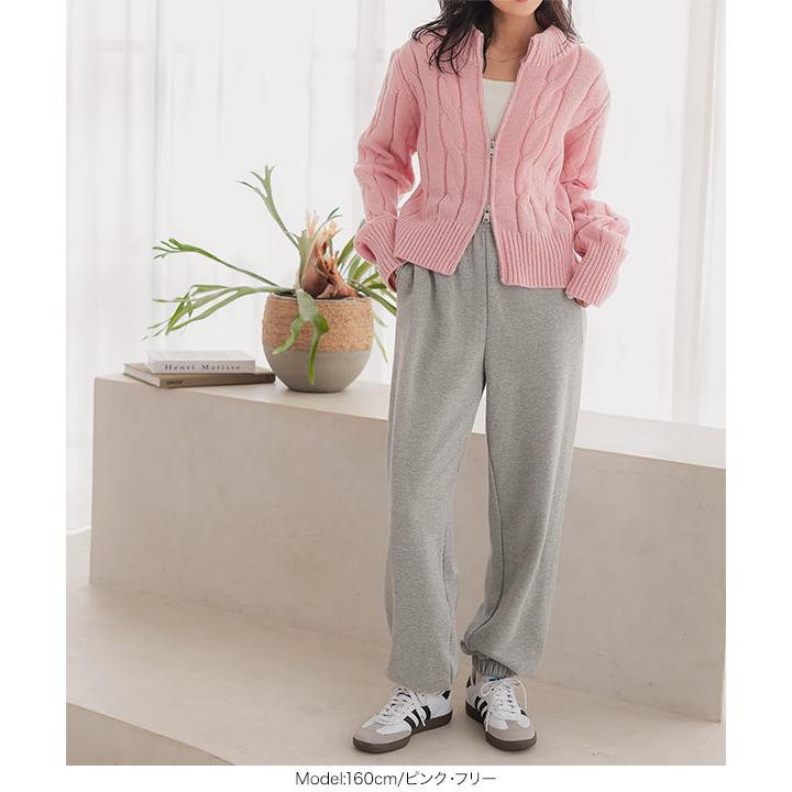 KOBE LETTUCE ケーブルニット レディース カーディガン 長袖