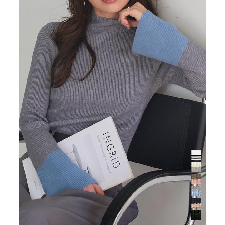 KOBE LETTUCE リブニット レディース トップス 長袖 フレア