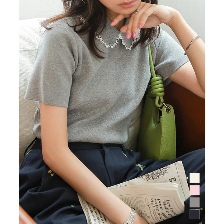 KOBE LETTUCE（神戸レタス） ポロニット トップス レディース 40代