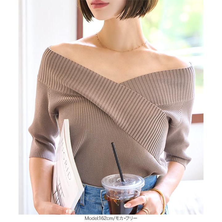 KOBE LETTUCE トップス レディース サマーニット Vネック 半袖