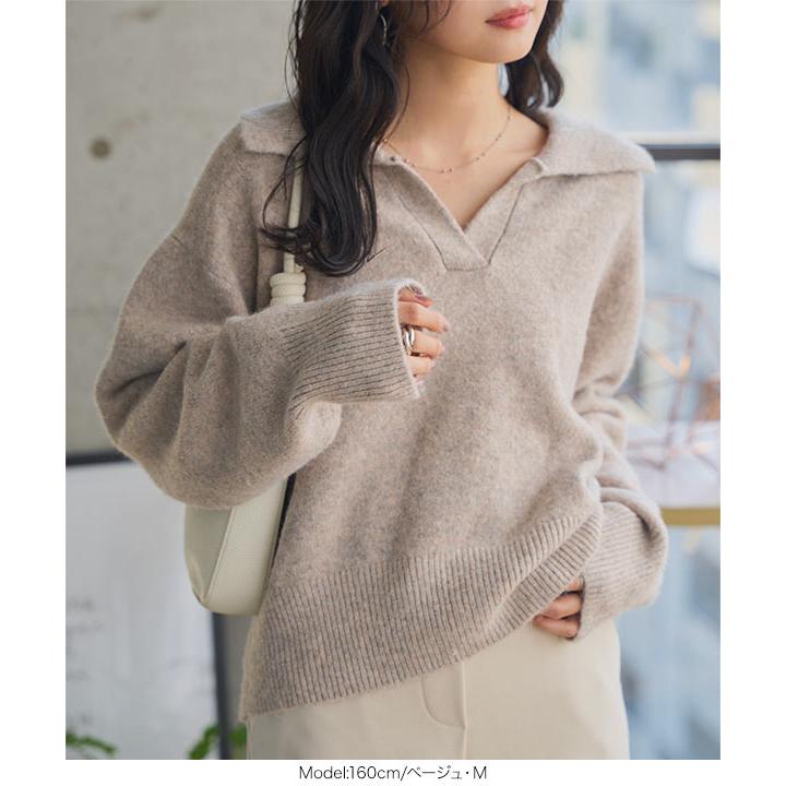 KOBE LETTUCE（神戸レタス） ニット レディース 長袖 秋 冬 スキッパー