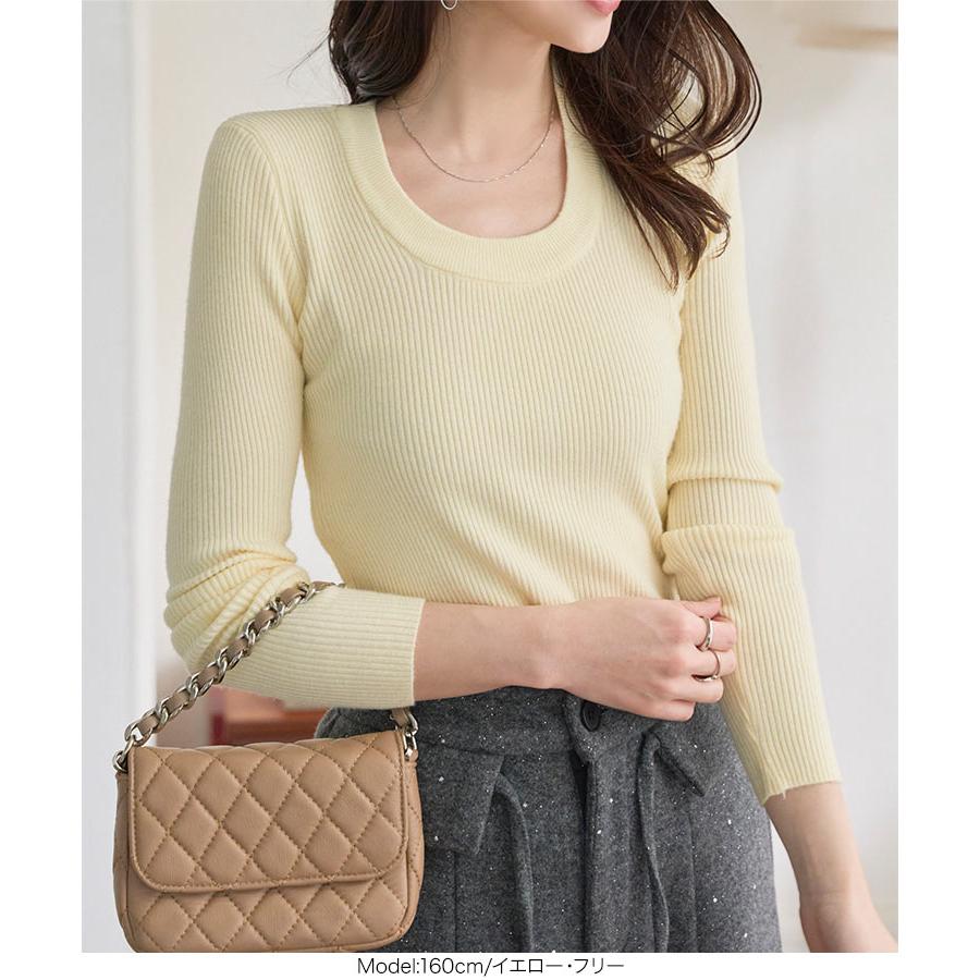 ルメール ニット カットソー Uネック リブ 長袖 S アイボリー LEMAIRE（ルメール） 長袖 Tシャツ LONG SLEEVE RIB TURTLENECK TO1130