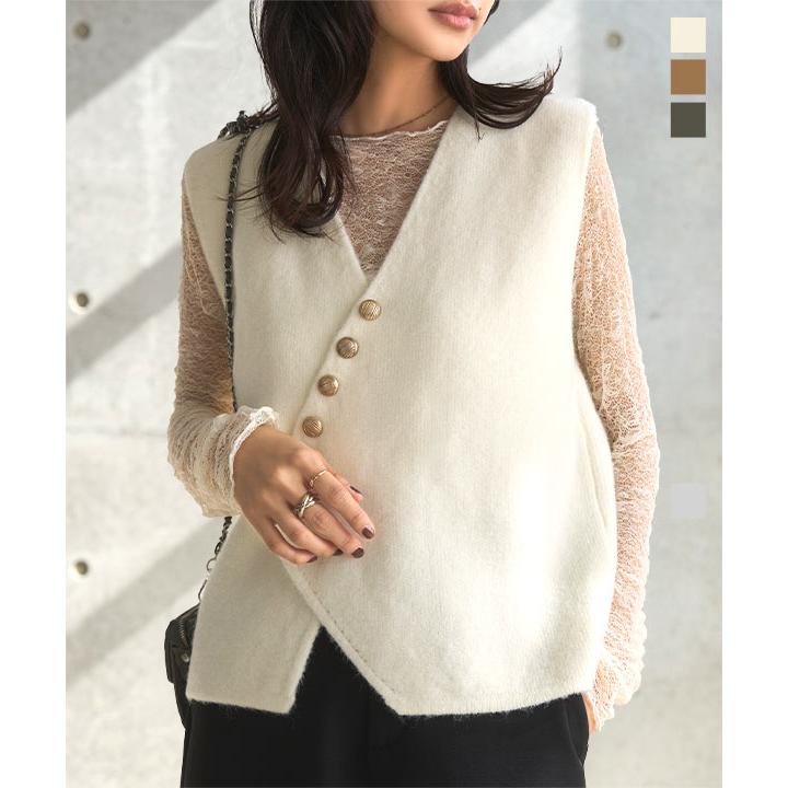 KOBE LETTUCE（神戸レタス） ニットベスト レディース コーデ 40代