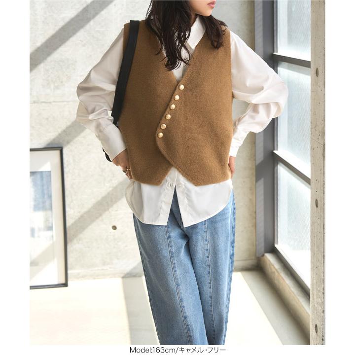 KOBE LETTUCE（神戸レタス） ニットベスト レディース コーデ 40代