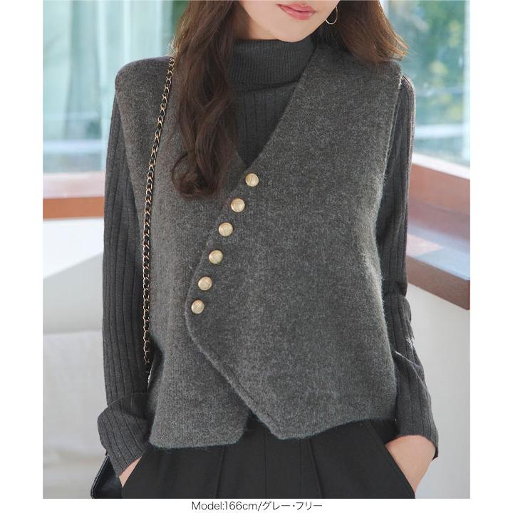 KOBE LETTUCE（神戸レタス） ニットベスト レディース コーデ 40代