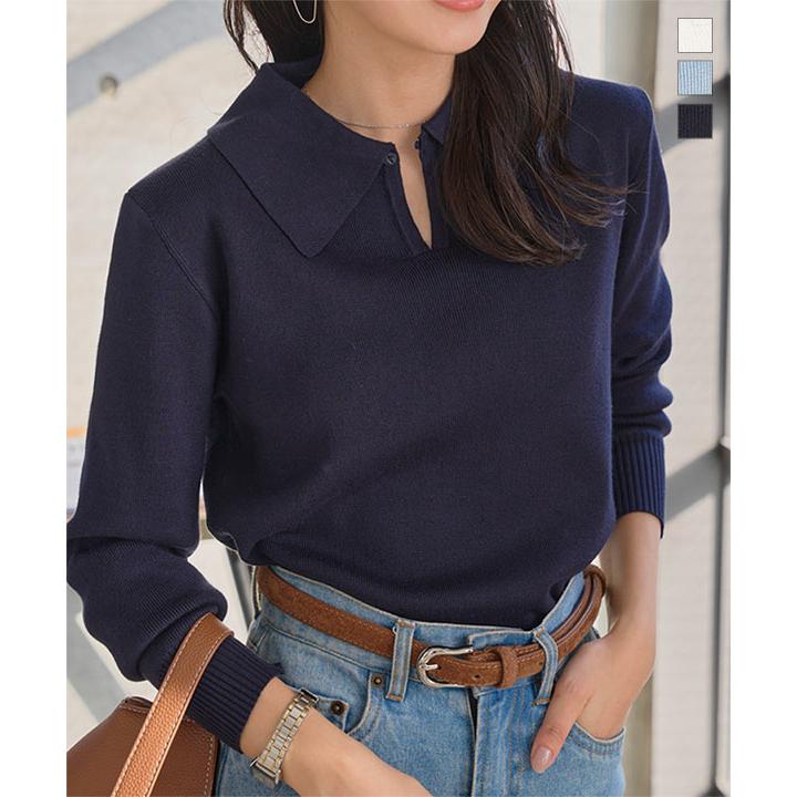 KOBE LETTUCE（神戸レタス） ニット レディース ポロニット 40代 50代