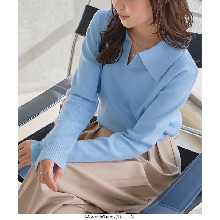 KOBE LETTUCE（神戸レタス） ニット レディース ポロニット 40代 50代