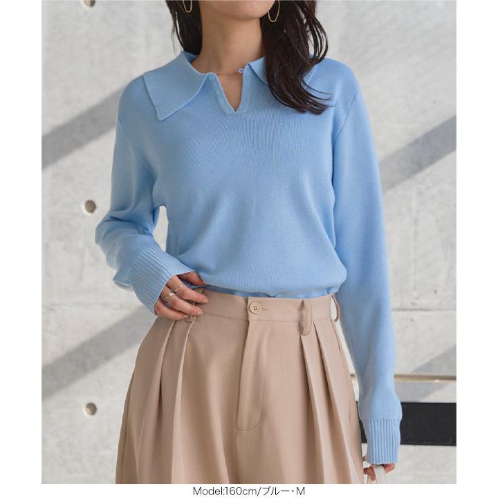 KOBE LETTUCE（神戸レタス） ニット レディース ポロニット 40代 50代