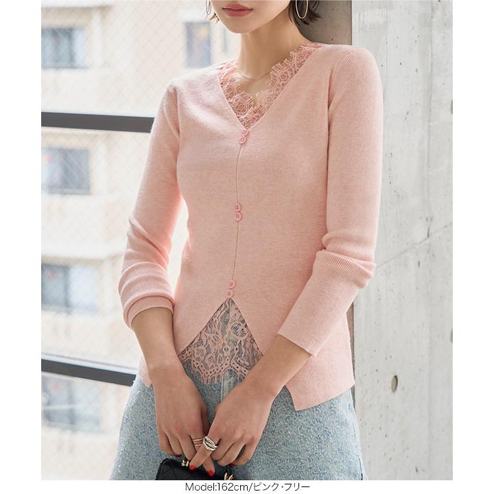 Moe★新品　ジャスグリッティー　ニット　レース　カットソー　セーター KOBE LETTUCE（神戸レタス） ニット セーター レディース レース