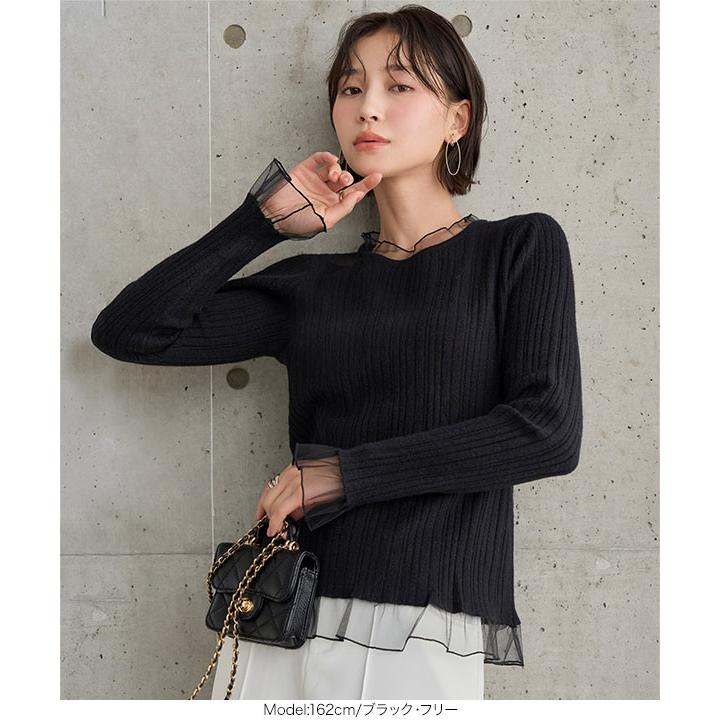 KOBE LETTUCE（神戸レタス） リブニット トップス レディース 40代