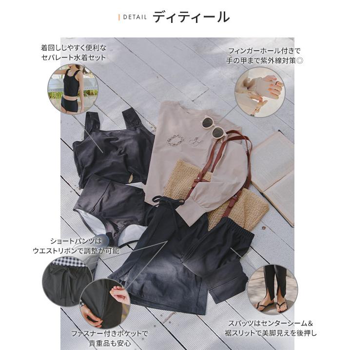 【新品未使用】神戸レタス｜ラッシュガード ・5点セット・Mサイズ KOBE LETTUCE（神戸レタス） セール ラッシュガード レディース 5点