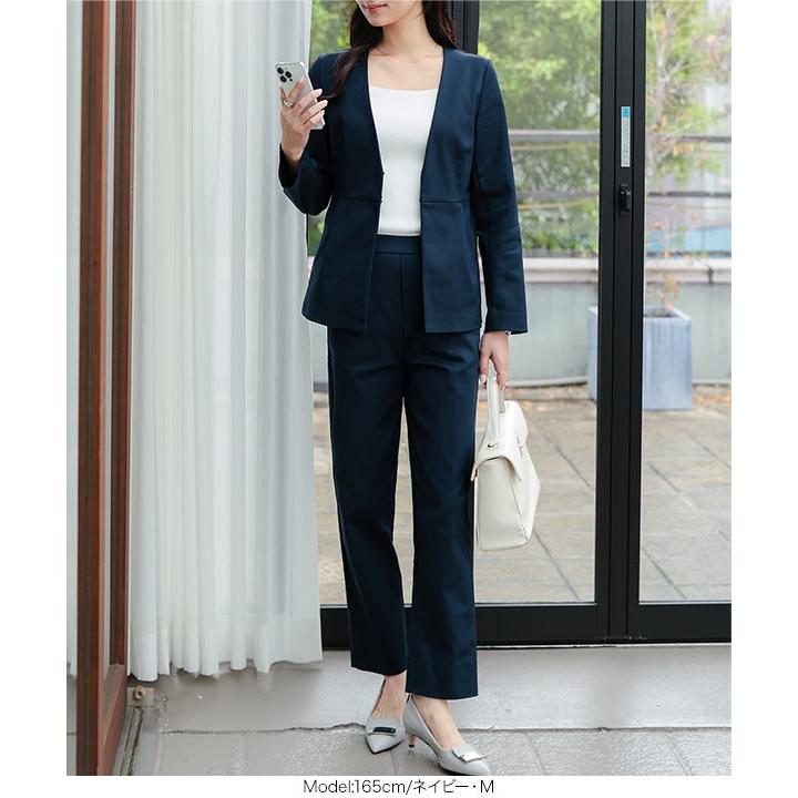 【極美品】THE SUIT COMPANY レディースセットアップパンツ① KOBE LETTUCE（神戸レタス） パンツスーツ レディース 40代 50代