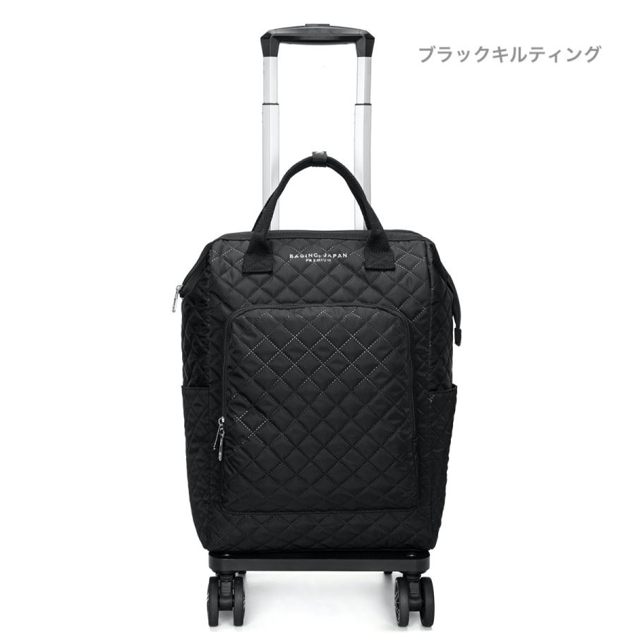 リュックにもなる2way仕様 大型ダブルキャスター 口金入り ガマ口 ショッピングキャリー 折り畳み可能 横押し 軽量 ショッピングカート 組み立て済み 603の画像