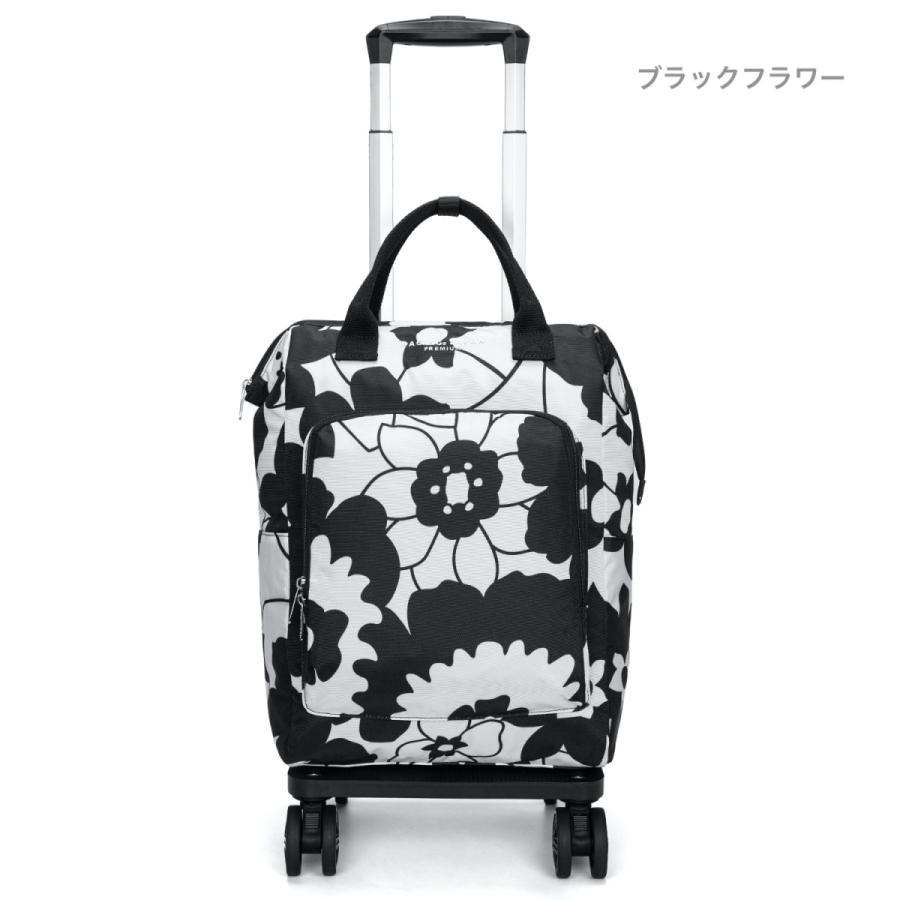リュックにもなる2way仕様 大型ダブルキャスター 口金入り ガマ口 ショッピングキャリー 折り畳み可能 横押し 軽量 ショッピングカート 組み立て済み 603の画像