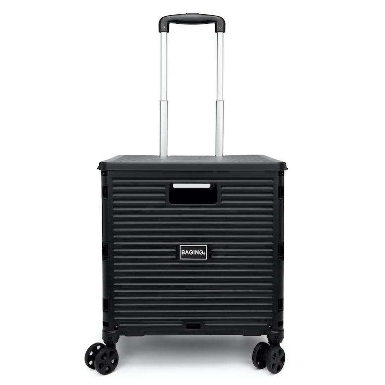 世界的に有名な キャリーカート 静音4輪キャスター 360°回転 横押し