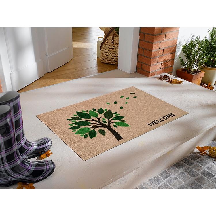 玄関マット 北欧 Welcome tree 50×80cm 室内屋外兼用 日本製｜kobelongtail｜03