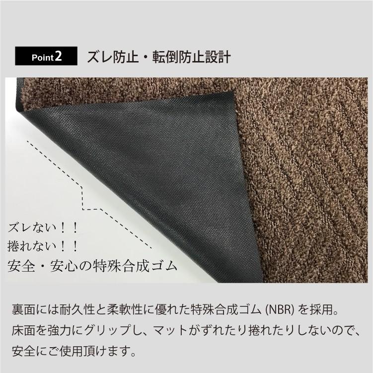 玄関マット 泥落とし 業務用 屋外 滑り止め スクレイプマットD 50×75cm  ブラウン_3