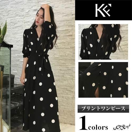 ワンピース レディース 40代 きれいめ 50代 30代 上品 ドレス ドット 水玉 ロング 19slpd116xyzw 神戸ミナトワーク 通販 Yahoo ショッピング