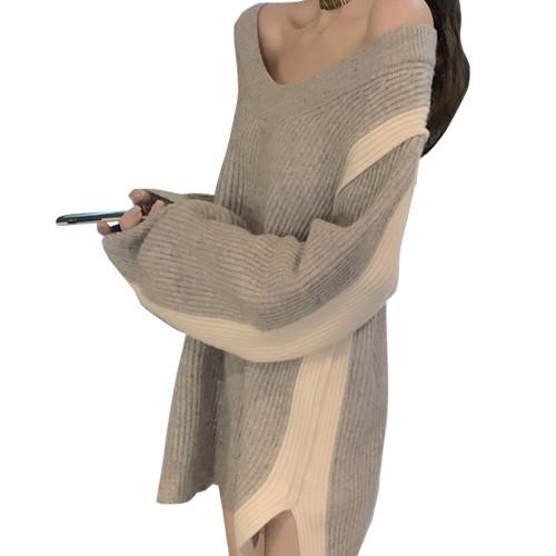 セーター トップス オフショルダー ざっくり ボーダー シンプル ニット きれいめ 男ウケ ホワイト グレー slt141xyzw 神戸ミナトワーク 通販 Yahoo ショッピング