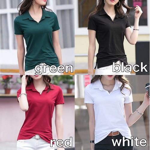 トップス ポロシャツ レディース Tシャツ 襟付き 半袖 無地 きれいめ 上品 おしゃれ 40代 50代 着痩せ 大きいサイズ A17slt99w A17slt99w 神戸ミナトワーク 通販 Yahoo ショッピング