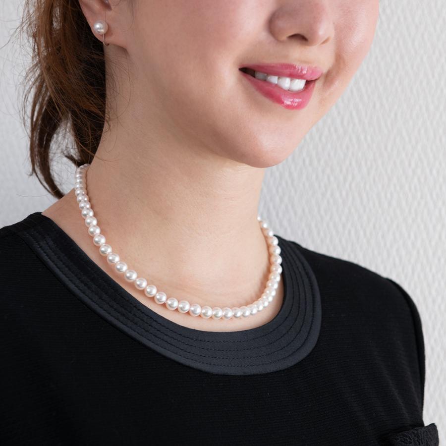 新しく着き 7 0mm 7 5mm さくら花珠真珠ネックレス さくら花珠真珠 鑑別書付 上位品質 7 0 7 5mm あこや真珠ネックレスピアスセット ペア セット ピアス レディースアクセサリー