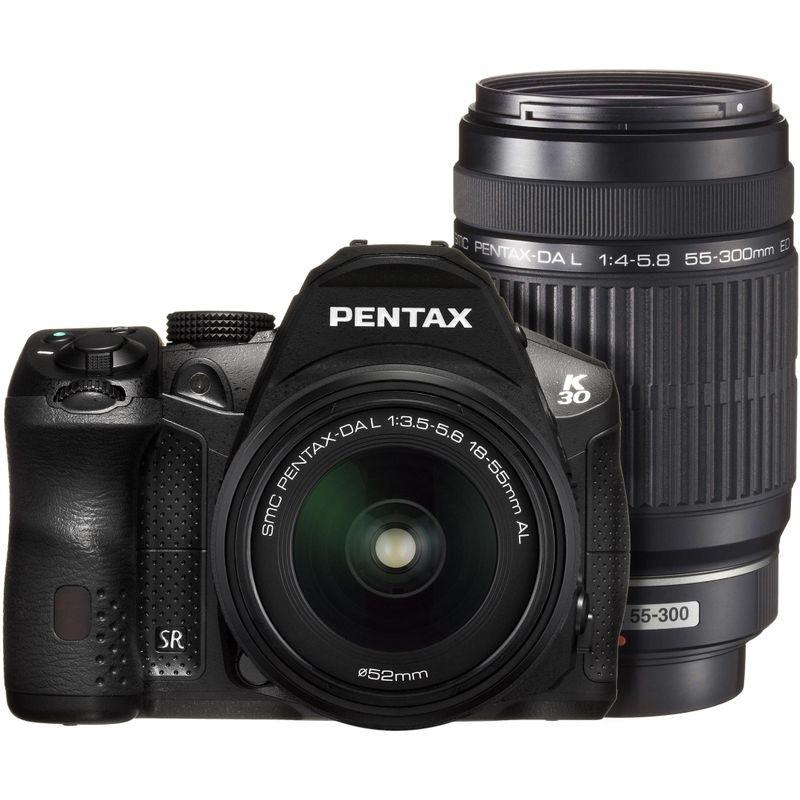 １年保証 美品 PENTAX K-30 ダブルズームキット DAL 18-55mm DAL 55