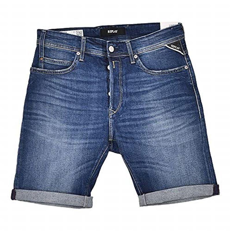 注文 リプレイ ショートパンツ メンズデニムショーツ ジーンズ 短パン Rbj Bioバイオバミューダパンツ ボタンフライ オーガニックコット セールサイト Www Superavila Com