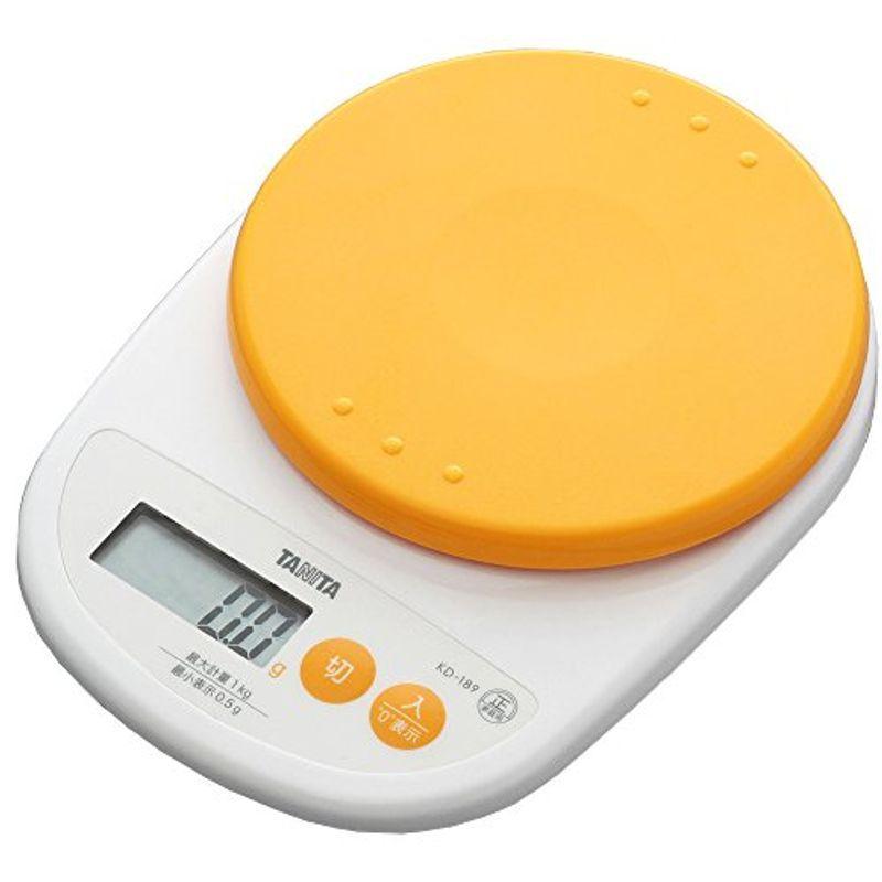 タニタ デジタルクッキングスケール 1kg(0.5g単位) アプリコットオレンジ KD-189-OR