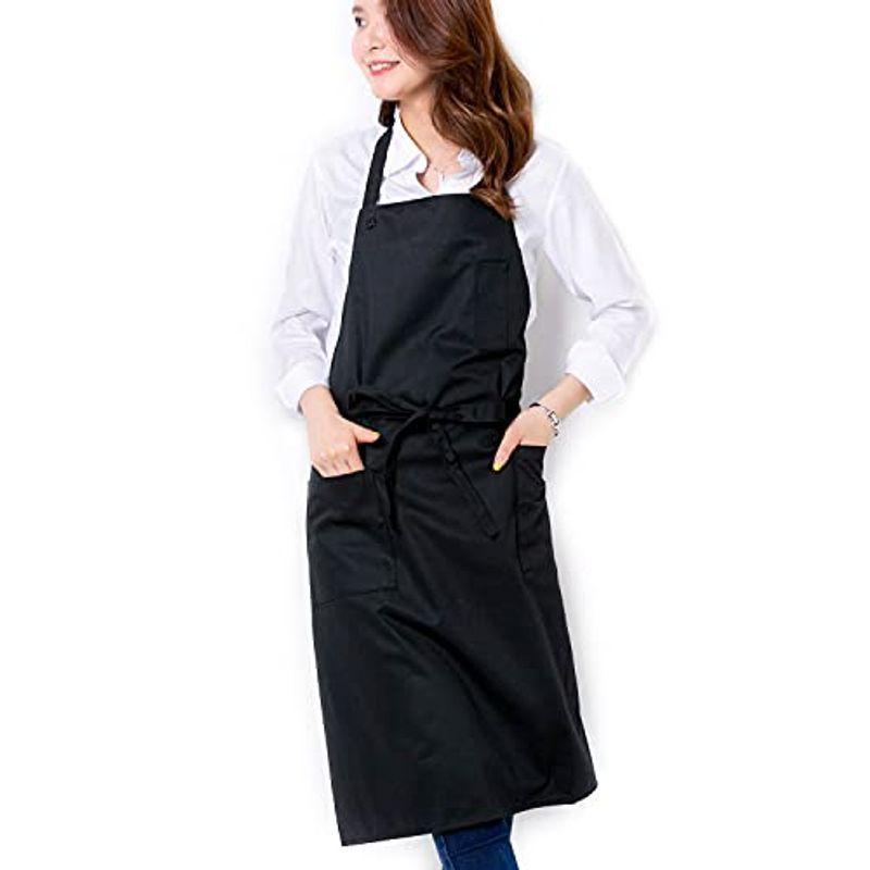エプロン カフェエプロン 首掛け 男女兼用 おしゃれ 女性 ポケット付き シンプル 無地 調整可能 家庭用 細見え 料理 仕事 カフェ 保育 神戸リセールショップ 通販 Yahoo ショッピング