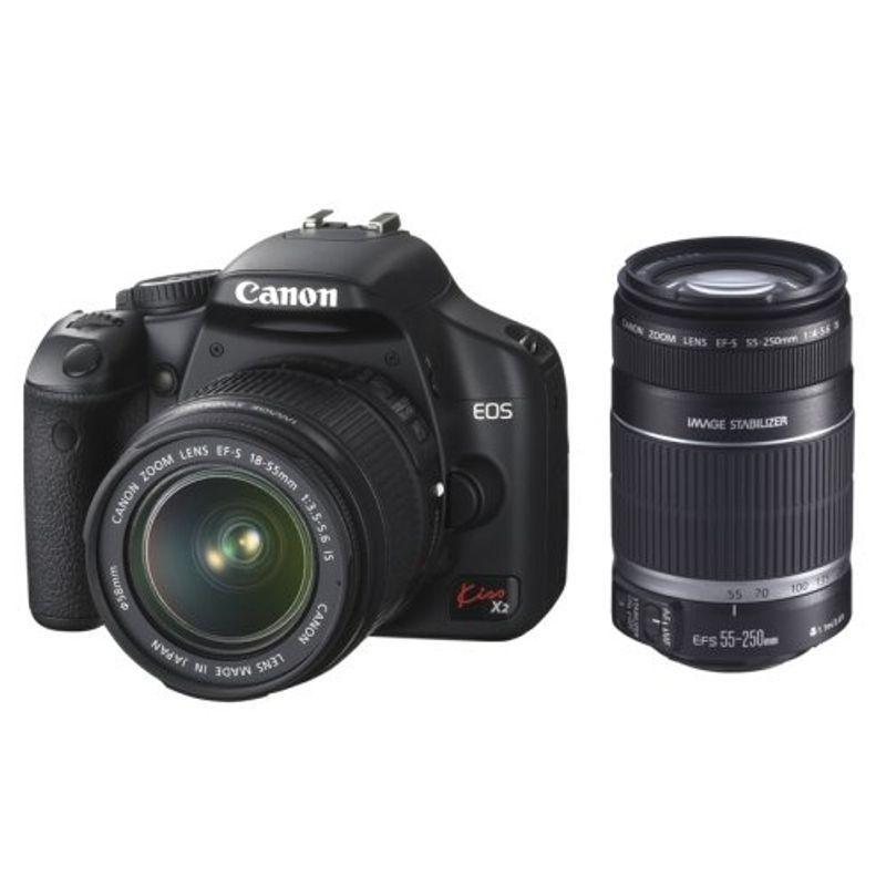 Canon デジタル一眼レフカメラ EOS Kiss X2 ダブルズームキット KISSX2