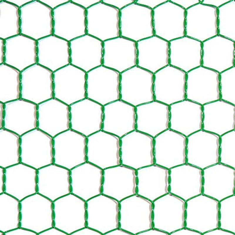 ダイドーハント (DAIDOHANT) (金網) ビニール 亀甲金網 グリーン (線径d)#20(0.85mm) x (目合a)26mm