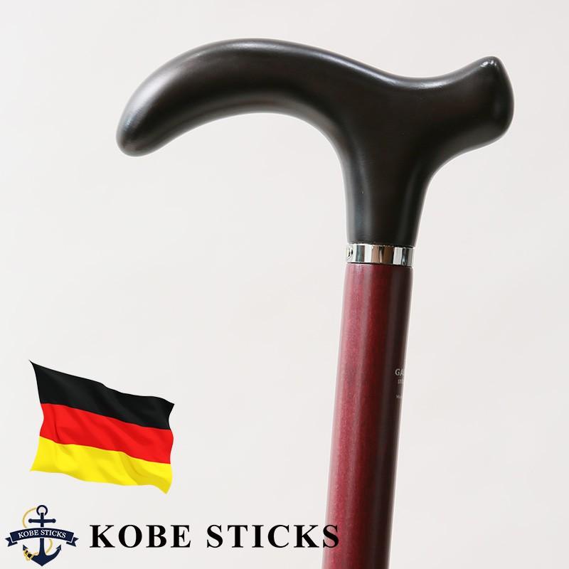 杖 つえ ステッキ おしゃれ 老舗 ドイツ ガストロック製 世界最高峰の木製ステッキ 介護 新品未使用 かわいい ワインレッド 専門店 木製 高級 かっこいい バイカラー