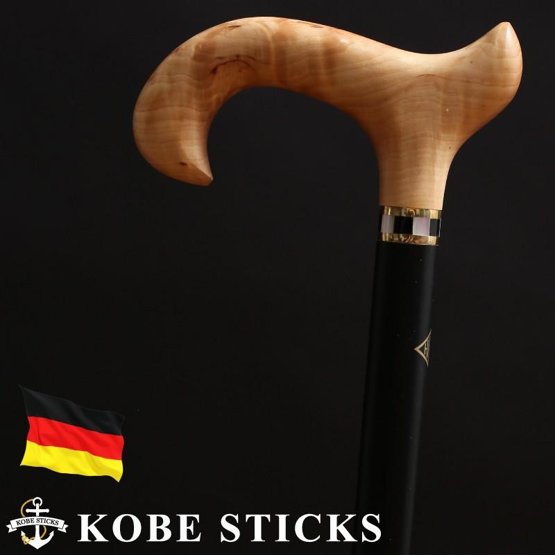 杖 つえ ステッキ おしゃれ 森の国スウェーデン産の銘木と螺鈿が輝く