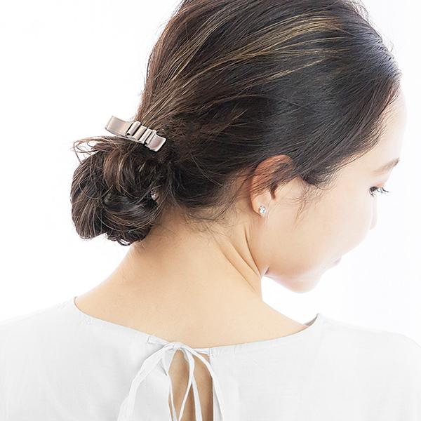 ポニーフック ヘアフック ヘアカフ ヘアカフス レディース リボン