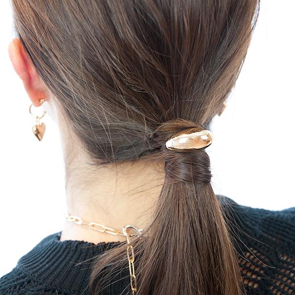 ポニーフック メタル ☆ シンプル 送料無料 ヘアカフ ヘアピン