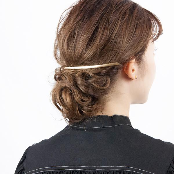 送料無料☆ バレッタ シンプル ヘアクリップ ヘアアクセサリー 細め