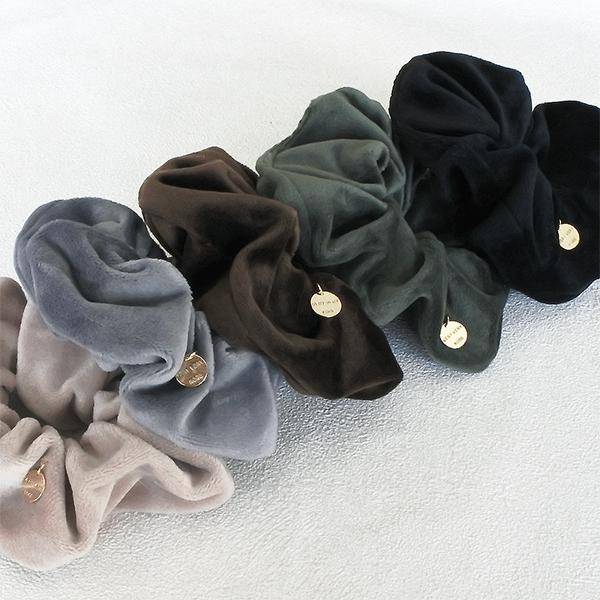 シュシュ ふわもこ シンプル ☆ 送料無料 もこもこ ふわふわ フワフワ